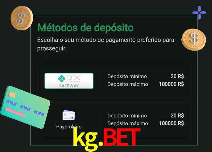 O cassino kg.bet oferece uma grande variedade de métodos de pagamento